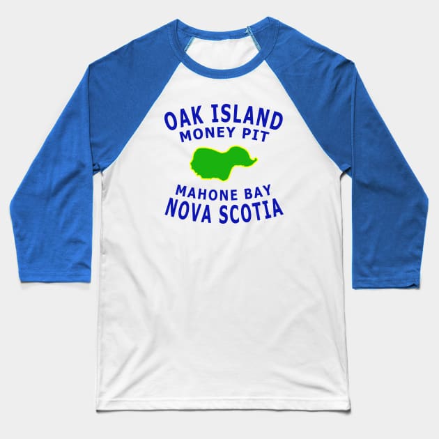 Oak Island Money Pit Baseball T-Shirt by Lyvershop